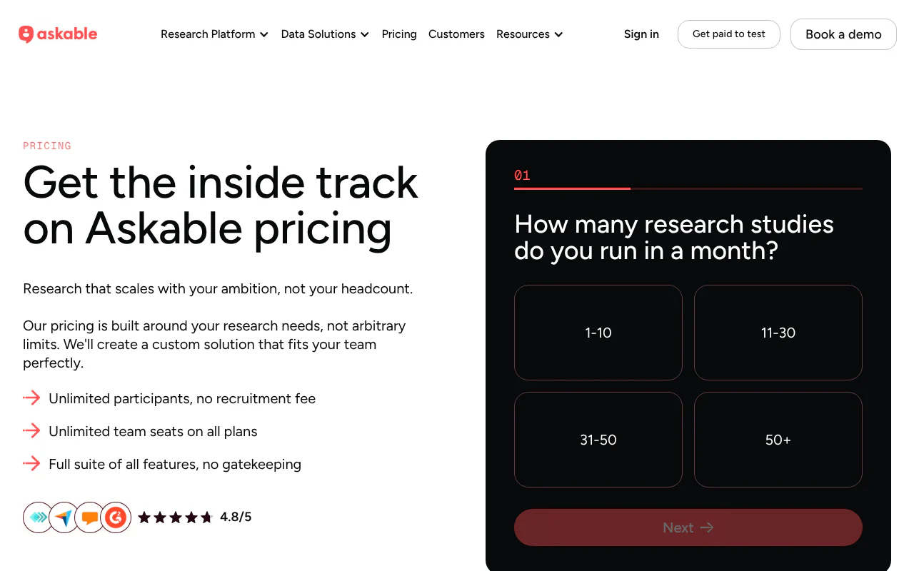 Askable's website