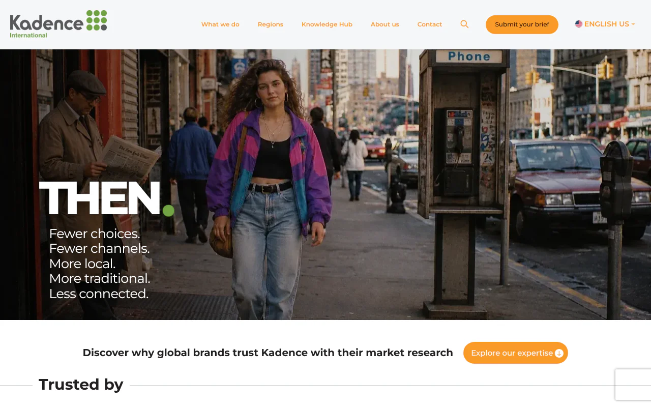 Kadence International's website