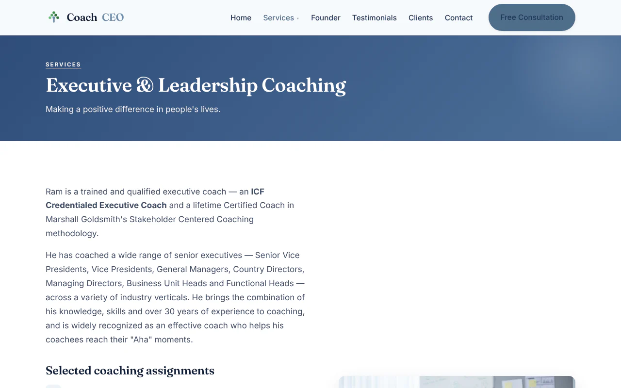 CoachCEO's website