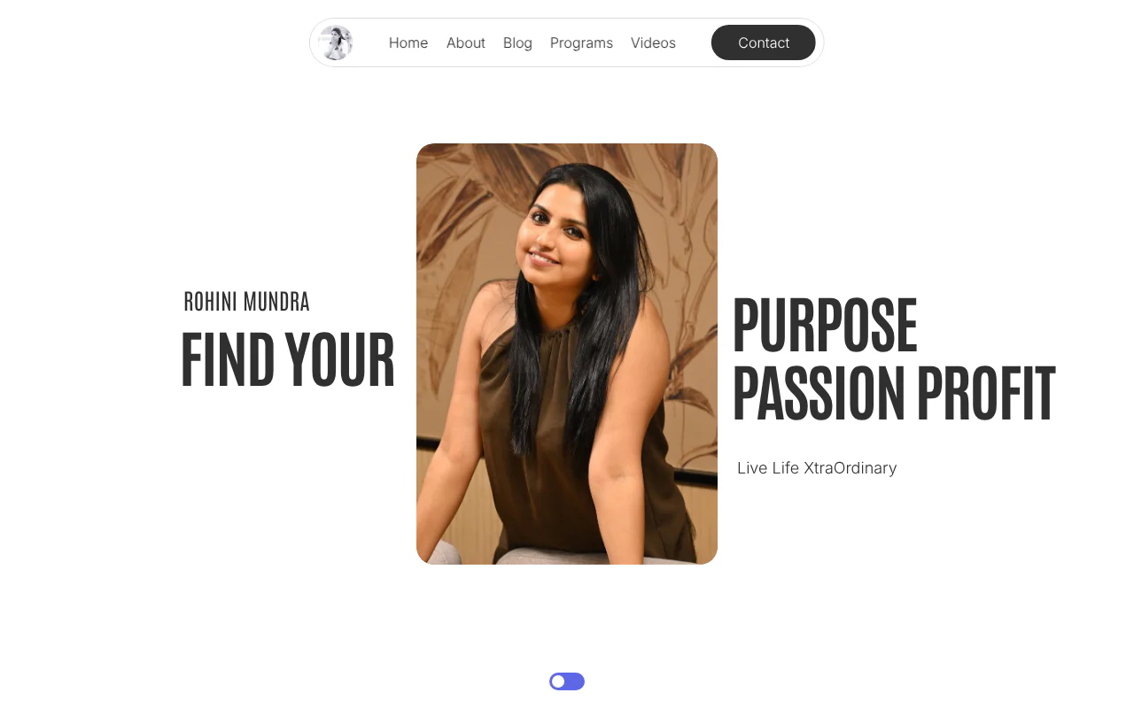 Rohini Mundra, Private Coaching's website