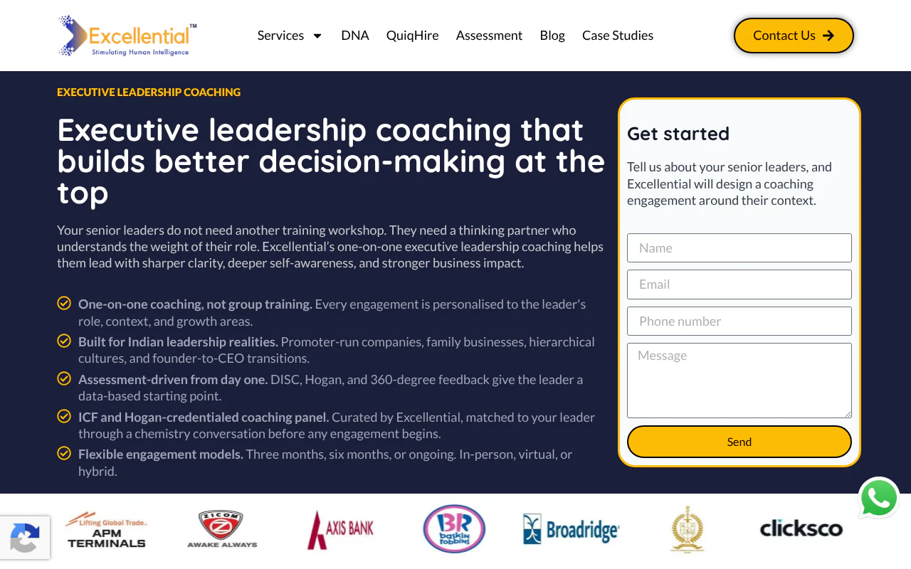 Excellential's website