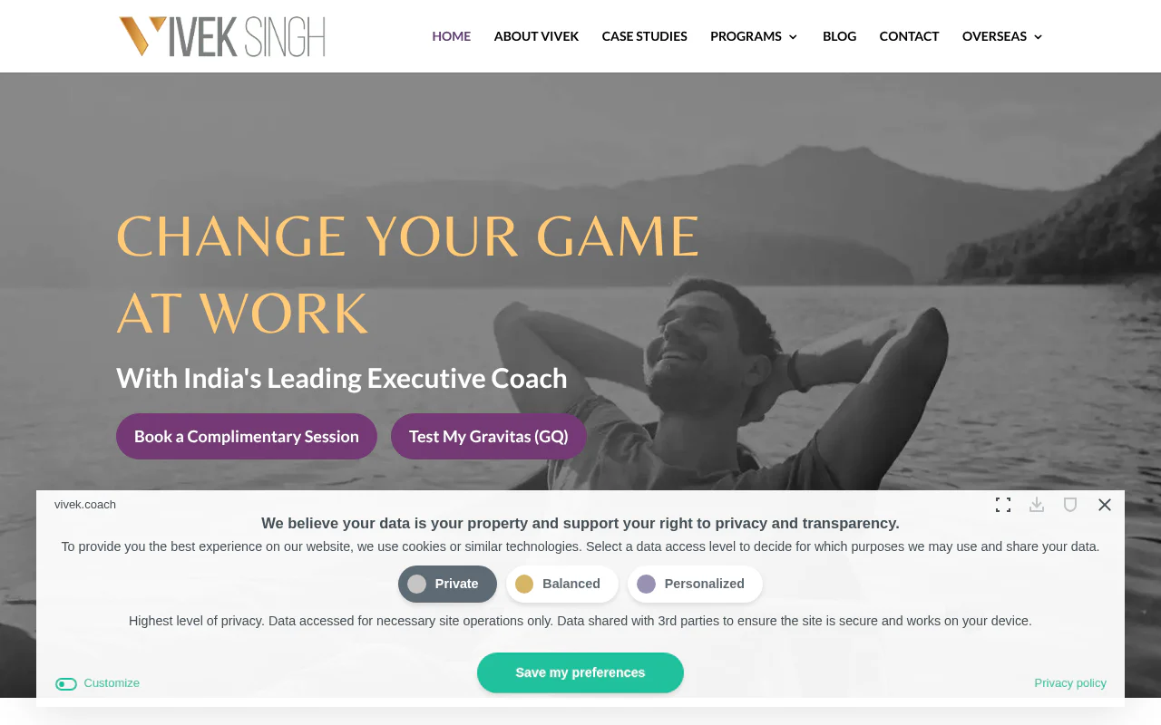 Vivek Singh's website
